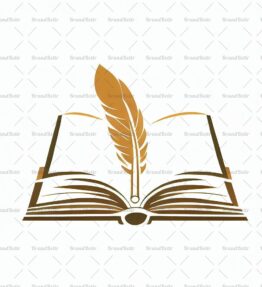Offenes Buch und Feder